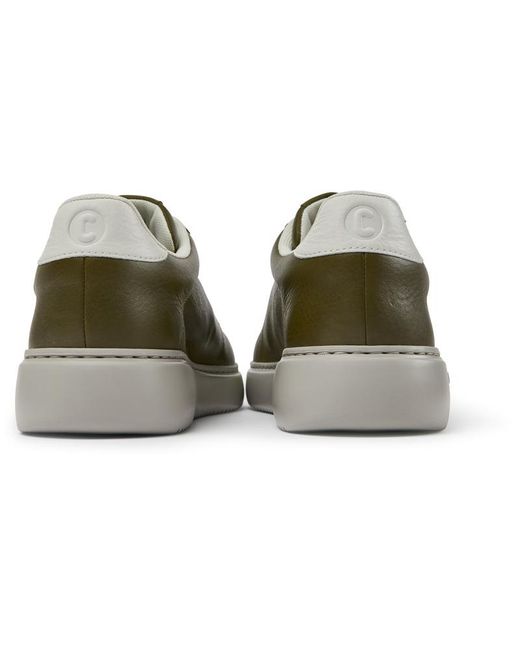Camper Green And White Leather And Suede Sneakers for men