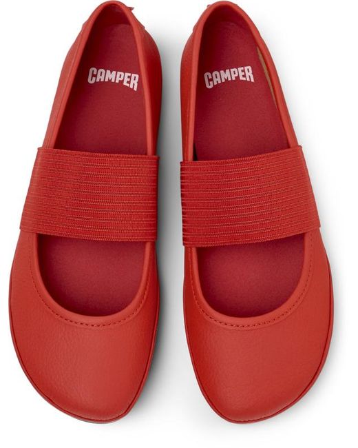 Camper Red Right Nina 21595 Ballet Flat Pumps Shoes