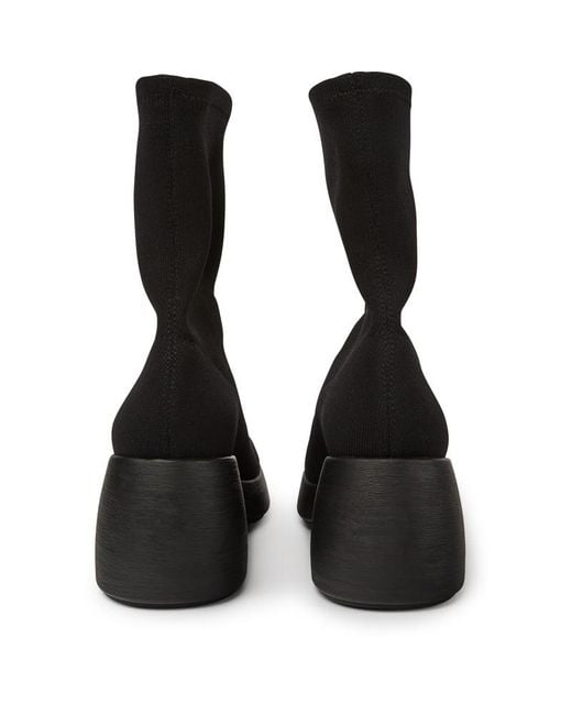 Camper Black Textile Boots