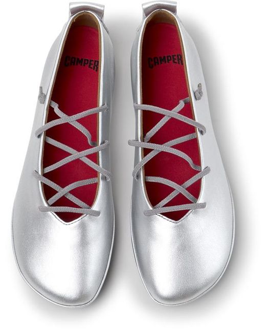 Camper White Ballerinas