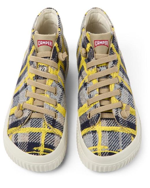 Camper Gray Ankle Boots