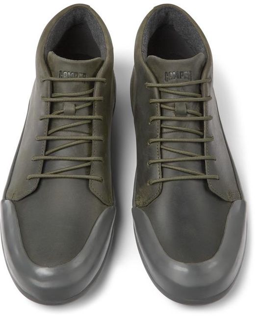 Camper Gray Ankle Boots for men