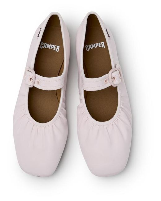 Camper White Ballerinas