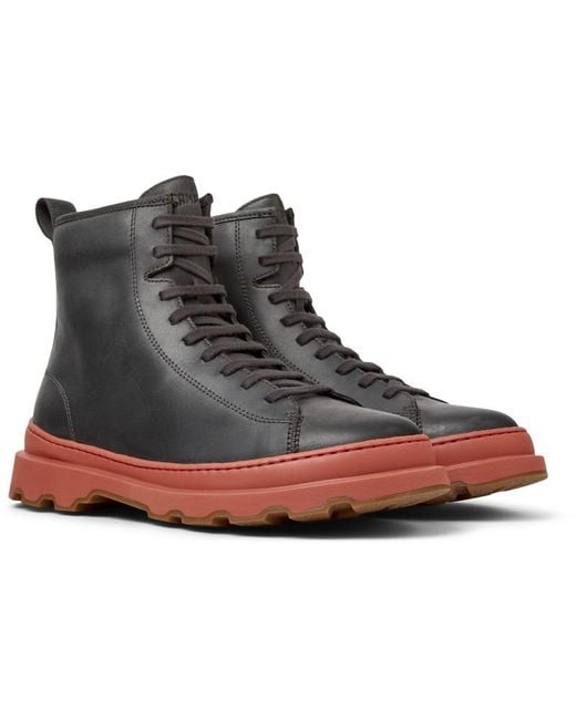 Camper Gray Ankle Boots for men