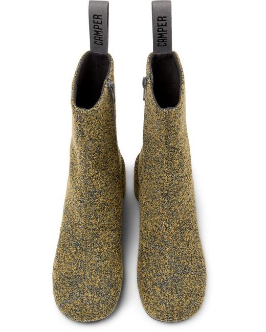 Camper Green Ankle Boots