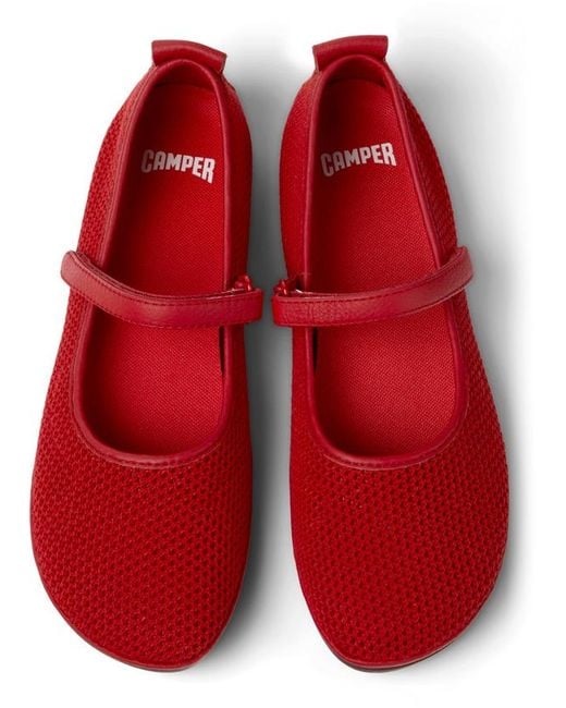 Camper Red Ballerinas