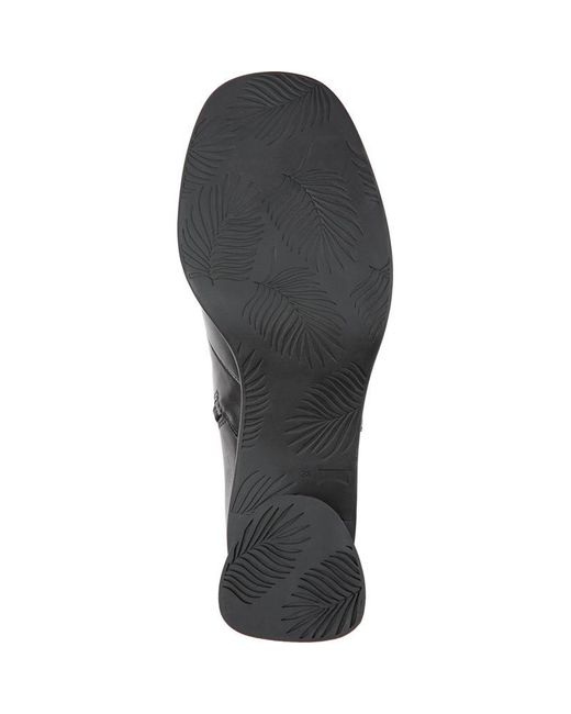 Camper Black Kiara Leather Zip Bootie