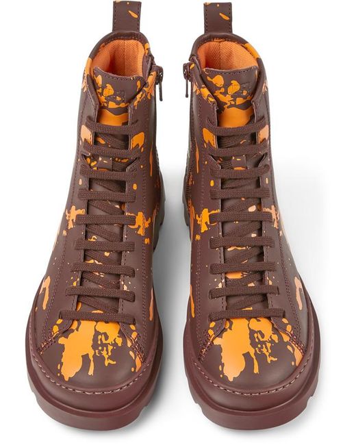 Camper Brown Ankle Boots