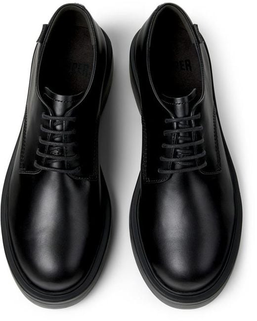 Camper Black Dean Derby Shoes