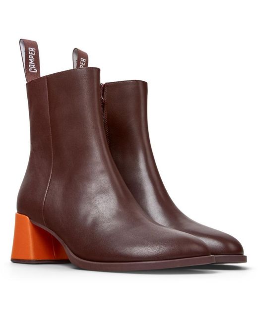 Camper Brown Ankle Boots