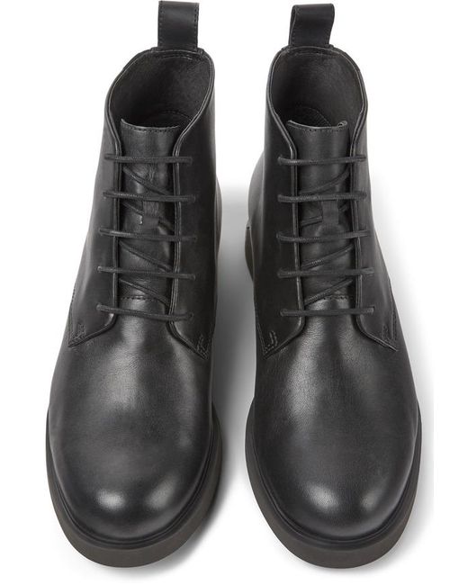 Camper Black Lace Up Ankle Boot