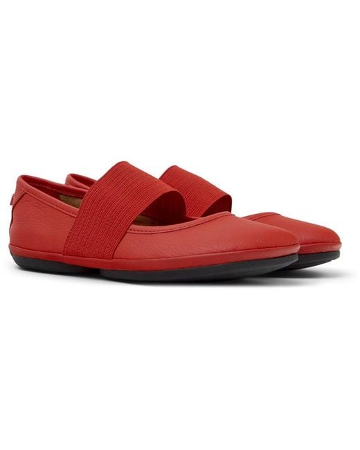 Camper Red Right Nina 21595 Ballet Flat Pumps Shoes