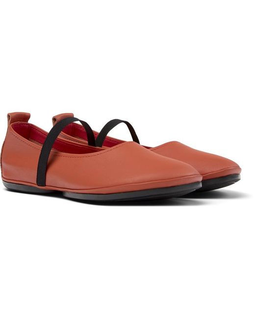 Camper Red Flache schuhe