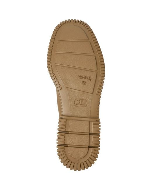 Camper Brown Cushioned Chelsea Leather Booties for men