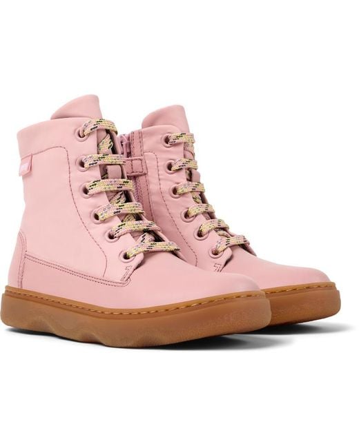 Camper Pink Kiddo Ankle Boots