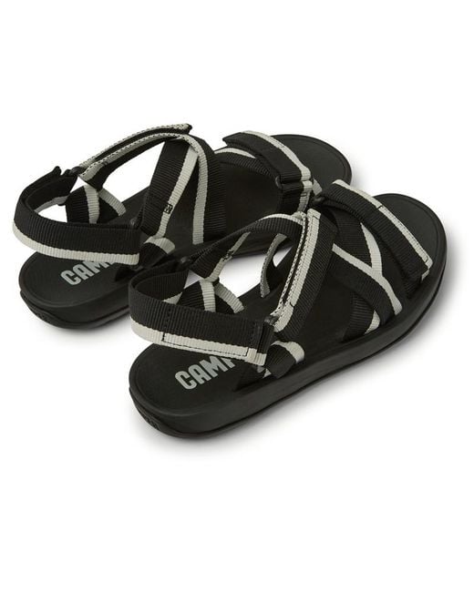 Camper Black And White Recycled Pet Sandals for men