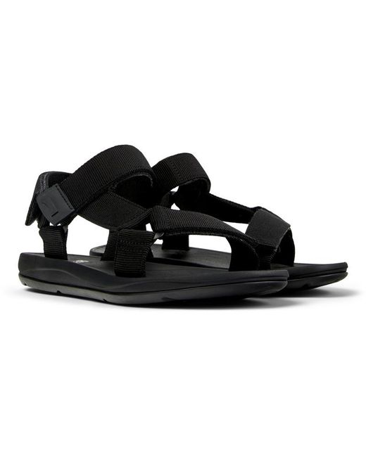 Camper Black Match Strap Sandals for men