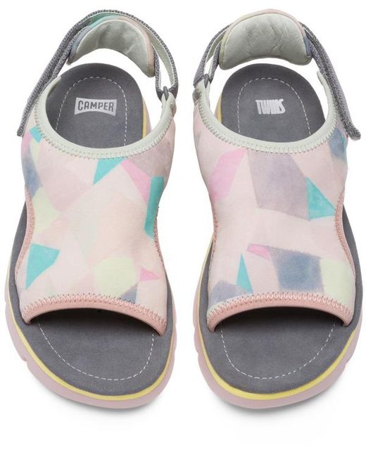 Camper Metallic Sandals