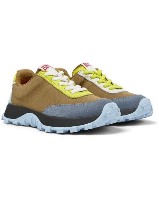 Camper Blue Mismatched Elastic Lace Sneakers