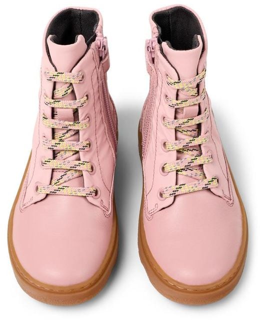 Camper Pink Kiddo Ankle Boots