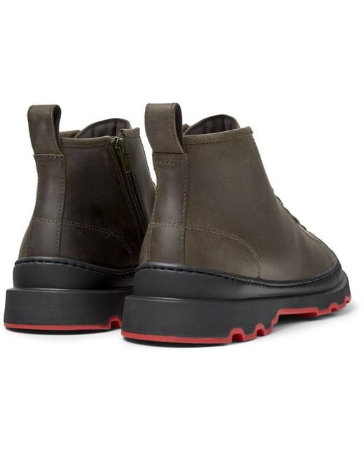 Camper Gray Ankle Boots for men