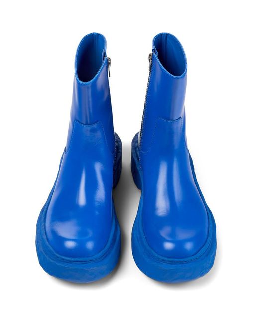 Camper Blue Ankle Boots