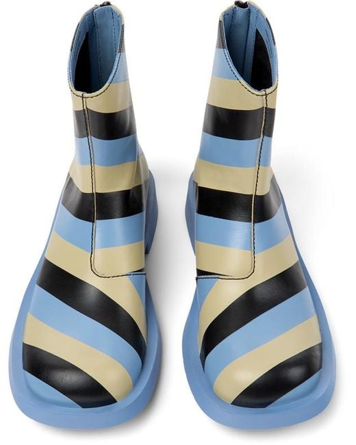 Camper Blue Ankle Boots