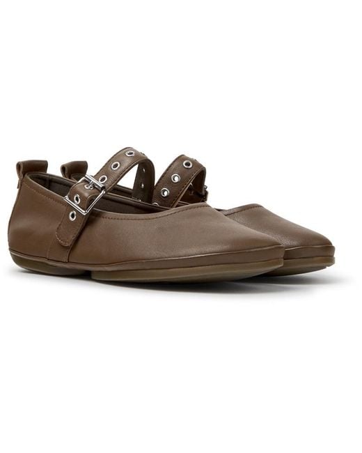 Camper Brown Ballerinas
