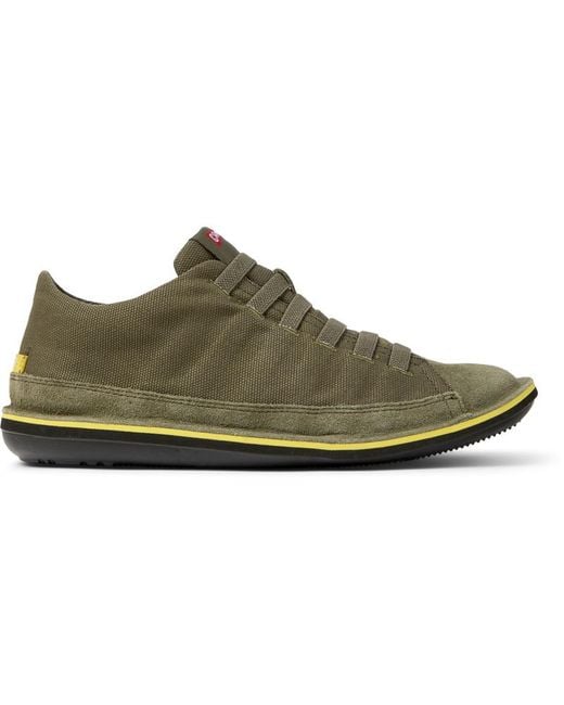 Camper Green Nubuck Sneakers for men