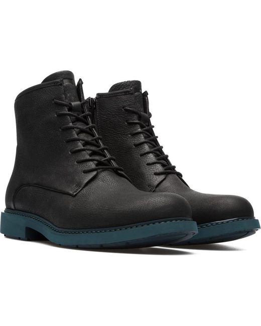 Camper Black Smart Lace Up Ankle Boot