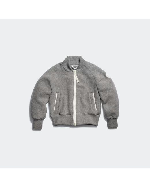 Canada Goose Gray Sierra Fleece Bomber Disc