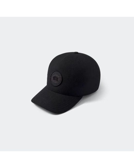 Canada Goose Black Wool Arctic Adjustable Cap for men