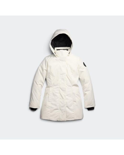 Canada Goose White Leslie Parka Disc