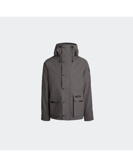 Canada Goose Gray Lockeport Jacket Black Label for men