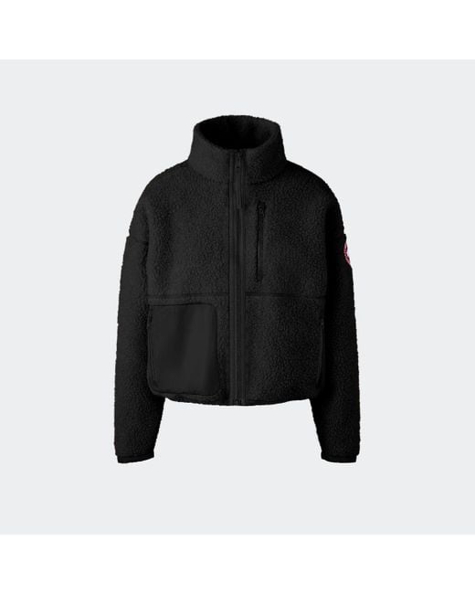Canada Goose Black Simcoe Zip Up Fleece Sweater