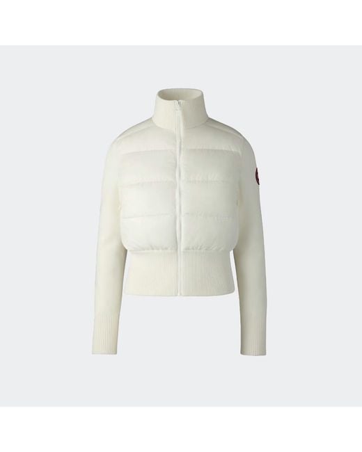 Canada Goose Green Hybridge Wide Quilt Knit Jacket
