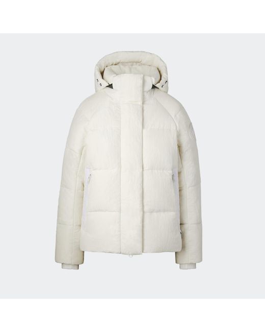 Canada Goose White Junction Parka Shiny Crinkle
