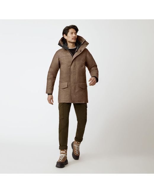 Canada Goose Langford Parka Wool in Natural for Men | Lyst