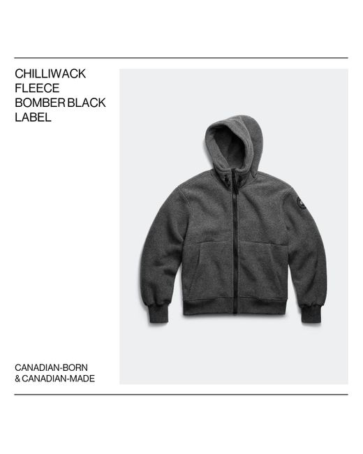 Canada Goose Black Chilliwack Fleece Bomber for men