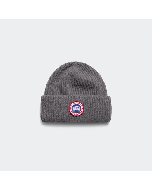 Canada Goose Gray Cashmere Blend Double Fold Toque