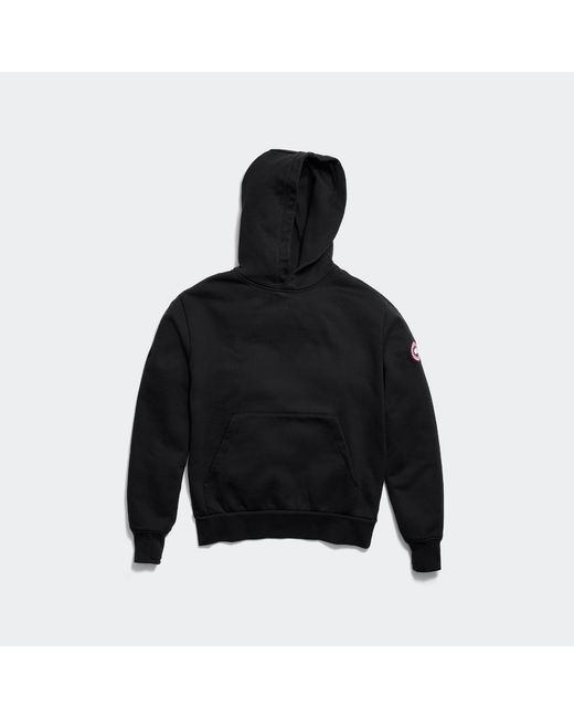 Canada Goose Black Hooded Sweatshirt Patch for men