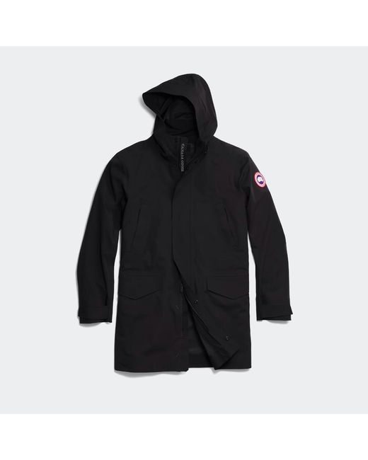 Canada Goose Black Barclay Rain Jacket for men