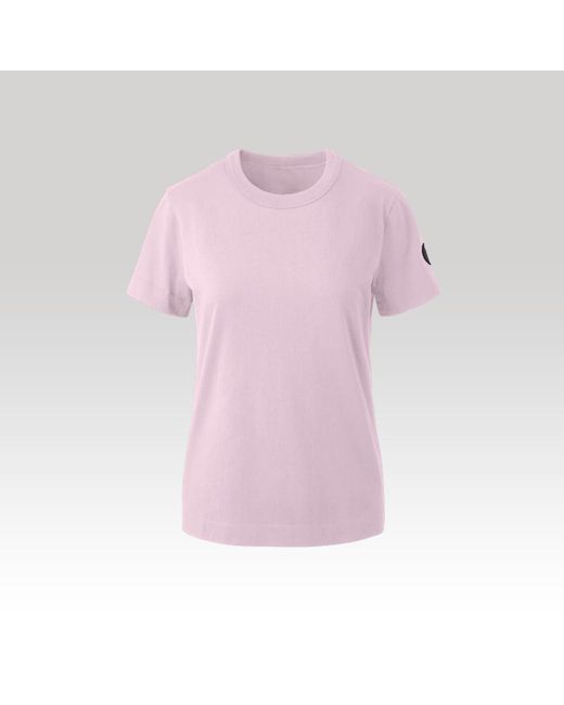 Canada Goose Pink Broadview T-Shirt Label (, Sunset, S)