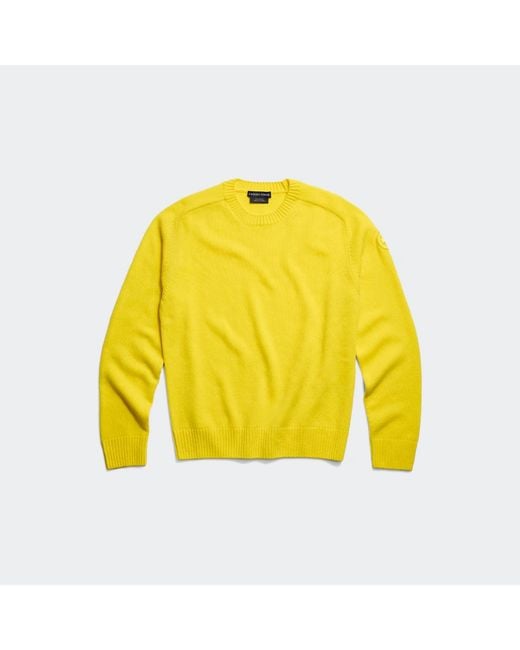 Canada Goose Yellow Matawin Knit Crew for men