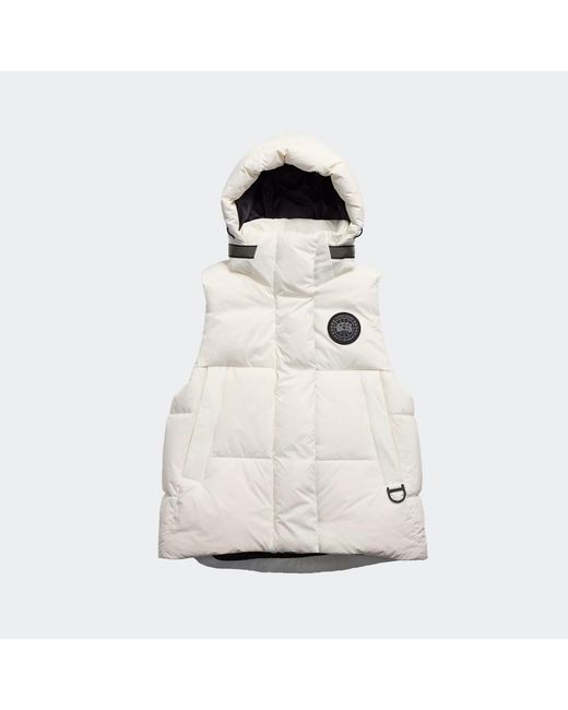 Canada Goose White Junction Puffer Vest Disc