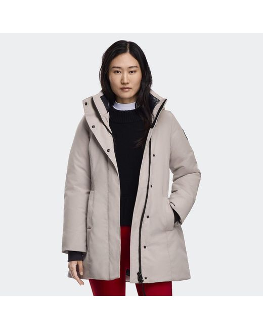 Canada Goose Brown Leslie Parka Label
