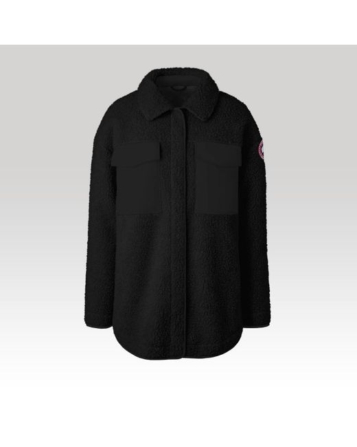 Canada Goose Black Simcoe Shirt Jacket Kind High Pile Fleece