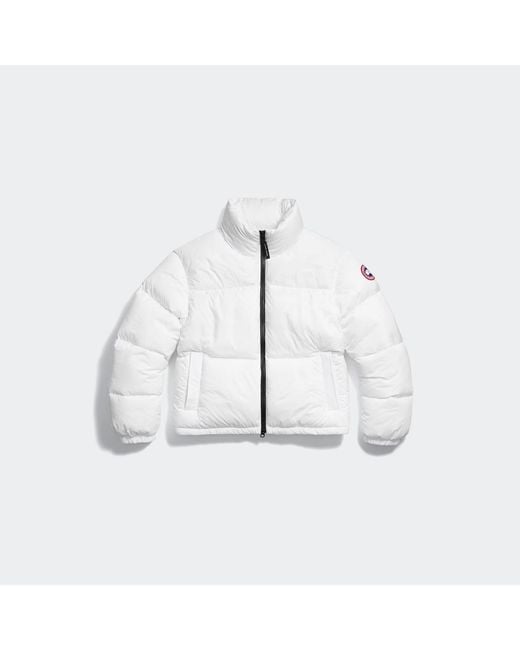 Canada Goose White Fallon Puffer Jacket