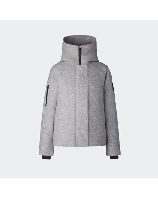 Canada Goose Gray Everleigh Bomber Alluraluxe Wool