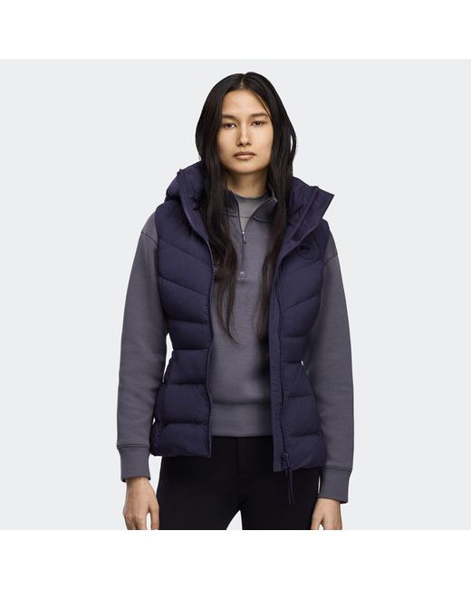 Canada Goose Blue Clair Vest Tonal Label